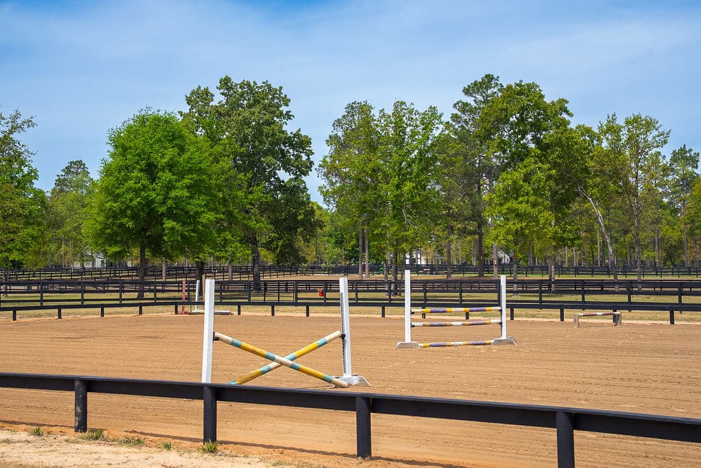 100 by 200 foot riding arena at Menden Equestrian